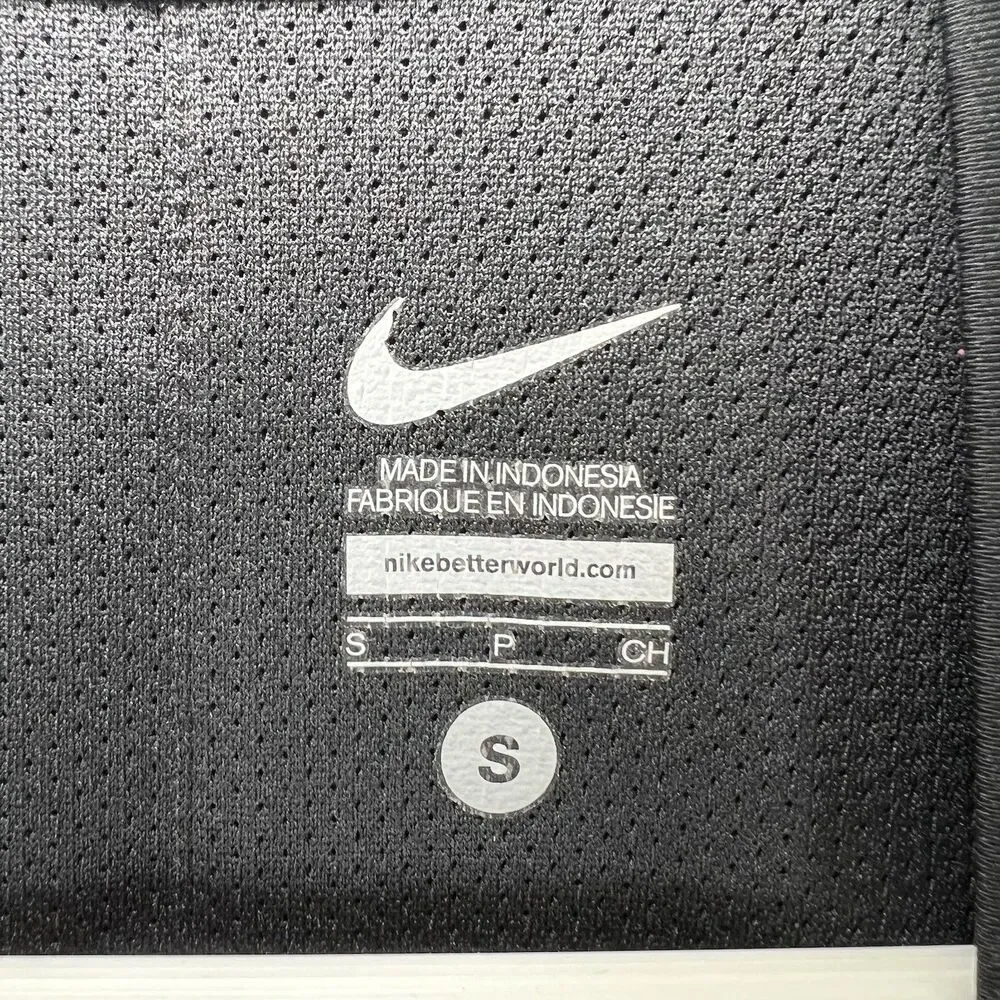 Nike Short Sleeve 1/4 Zip Woven Coaches Jacket Mens Size Small Black Windbreaker